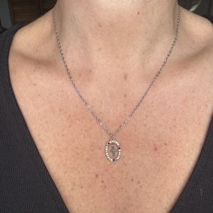 Collier Cruz argenté