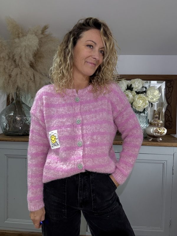 Gilet smiley rose
