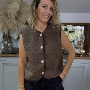 Gilet sans manches choco