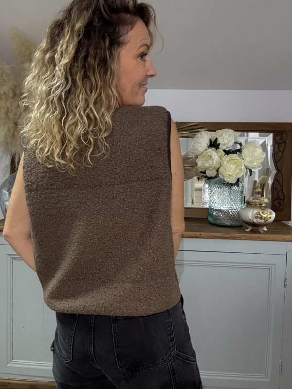 Gilet sans manches choco – Image 2