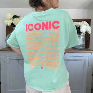 Sweat-shirt manches courtes vert