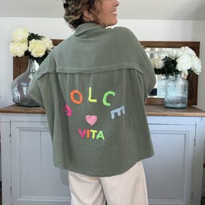 Chemise dolce vita kaki