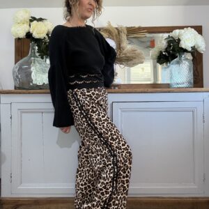 Pantalon 🐆 bandes noires