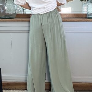 Pantalon large kaki